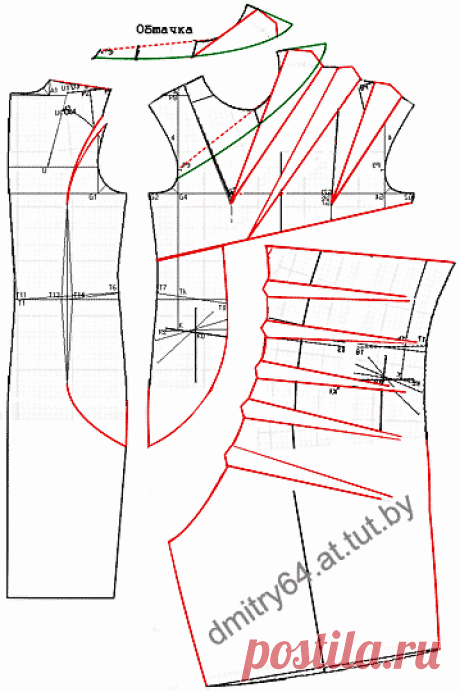 Примеры моделей платьев разработанных на основах рассчитанных в программе "Закройщик"