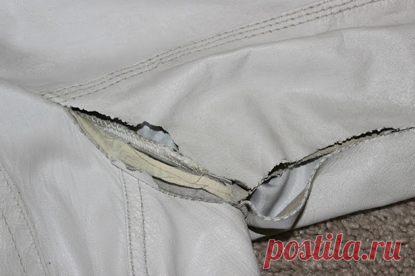 починить кожаную куртку