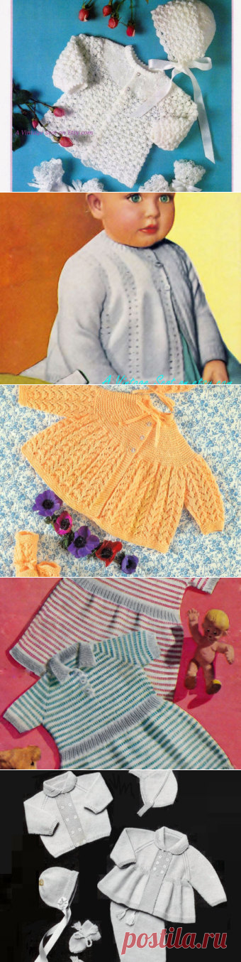 Baby / Toddler Knitted Long Sleeve Dress and Short Sleeve