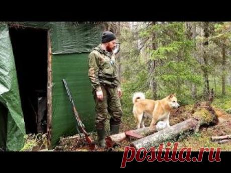 Подготовка второго балагана к зиме и охоте. Короткая охота.