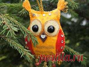 Делаем елочную игрушку «Сова» - Ярмарка Мастеров - ручная работа, handmade