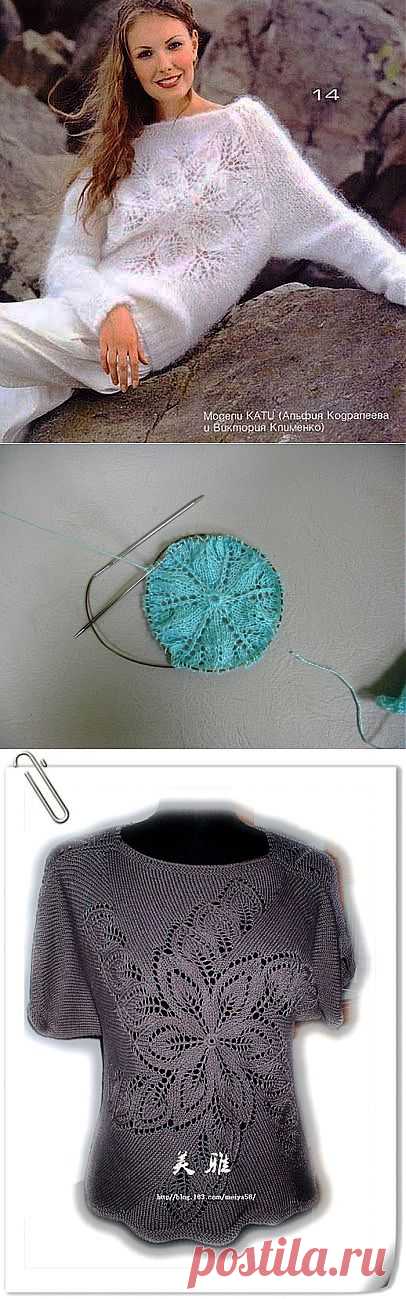 Топ и джемпер "Круговорот из листьев".