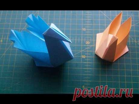 Как Сделать из Бумаги Поделки Своими Руками: Лебедь Коробочка Оригами. Origami Swan