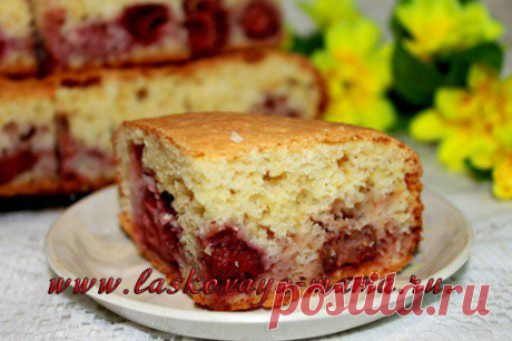Пирог с замороженной клубникой