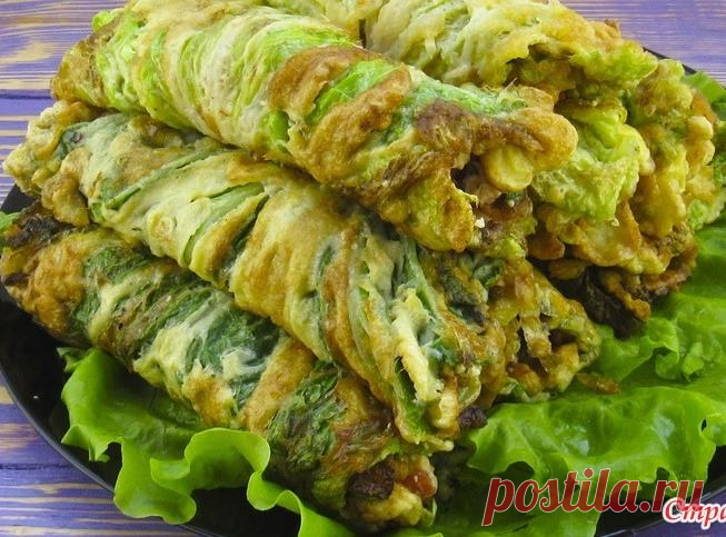 Рулетики из жареной пекинской капусты! Нечто! Приветствую всех. Сегодня я готовлю вкусные закусочные рулетики из жаренной пекинской капусты. Такие рулетики привлекают внимание гостей, и исчезают в
