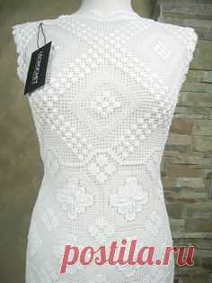 Exclusive white lace wedding dress, wedding dress made from vintage knotted filet lace, boho wedding dress