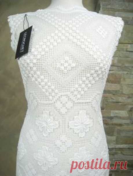 Exclusive white lace wedding dress, wedding dress made from vintage knotted filet lace, boho wedding dress