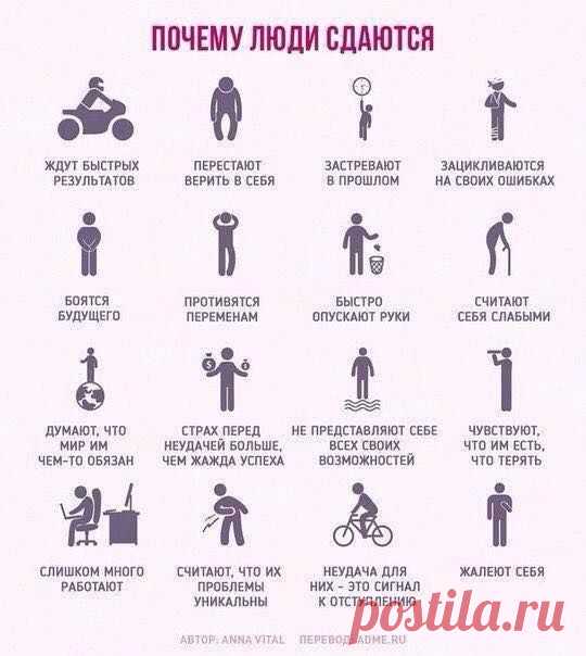 ПОЧЕМУ ЛЮДИ СДАЮТСЯ