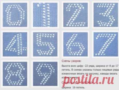 Вязаные циферки! Бывает и такое Очень интересный вариант!