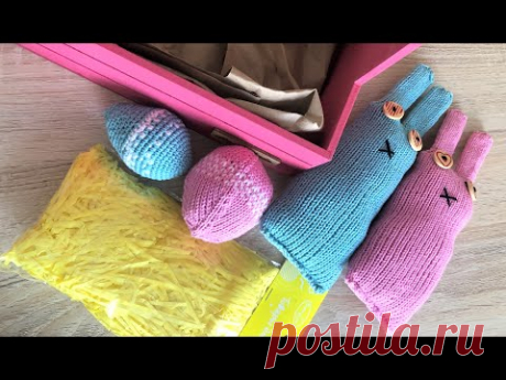 Пасхальное яйцо спицами