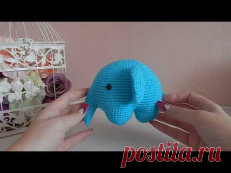 ♥♥ СЛОН крючком ♥ новая игрушка ♥♥