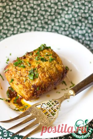 Свиной карбонад, запеченный с соусом песто - кулинарный рецепт