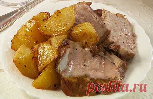 Телятина запеченная в духовке с картофелем | Raznosole.com