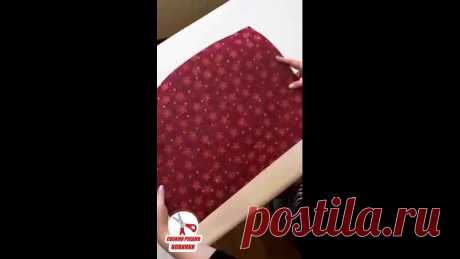 Красивая двойная салфетка на праздничный стол.