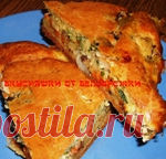 Рыбный пирог с консервами