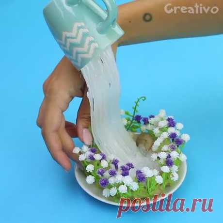 Водопад из парящей чашки