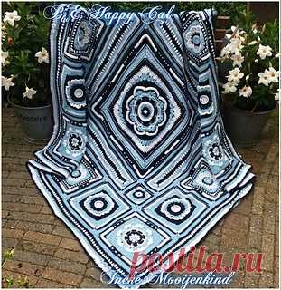 Blue Happy Cal - Crochet Easy Patterns