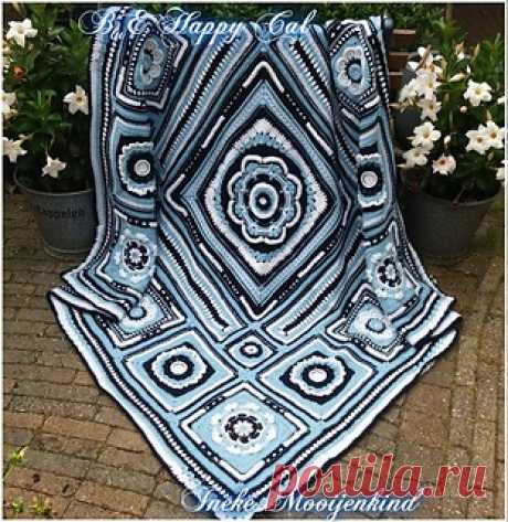 Blue Happy Cal - Crochet Easy Patterns
