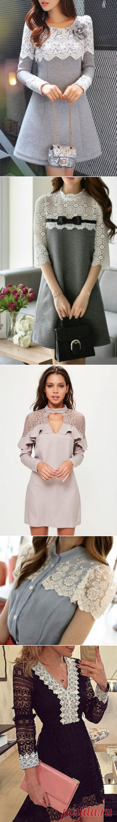 Платья с кружевом: идеи — Сделай сам, идеи для творчества - DIY Ideas