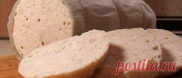 Домашняя вареная колбаса без специальных приспособлений. Просто и быстро!