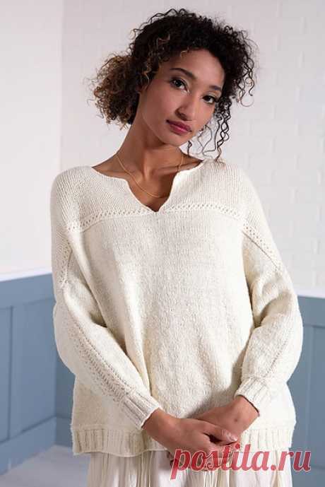Sentosa Pullover by Courtney Spainhower
https://www.ravelry.com/patterns/library/sentosa-pull..

Размеры:
Окружность груди – 118 (129, 138, 148, 158, 169, 178) см.

Необходимые материалы:
Пряжа Mountain Meadow Wool Cody (100% шерсть; 169 м / 56 грамм в мотке) – 8 (9, 10, 11, 12, 13, 14) мотков.

Необходимые инструменты:
Круговые спицы № 3.75 длиной 80 см, набор обоюдоострых спиц № 3.75, маркеры петель, дополнительная спица, держатели петель, вязальный крючок № 3.5, вспомог...