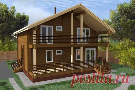 ООО &quot;ЛесоДар&quot; / Тольятти. Проекты домов из профилированного бруса до 200 м2