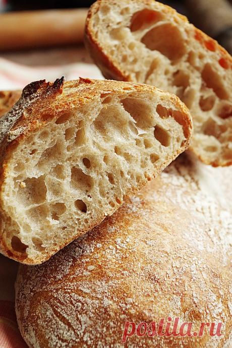 Цельнозеновая чабатта на закваске