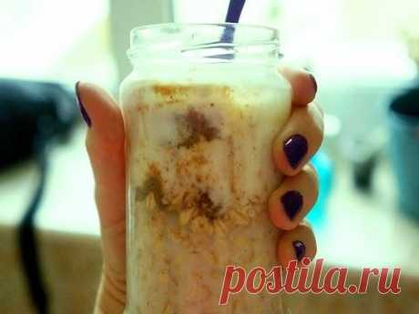 Ленивая овсянка в банке| низкокалорийные рецепты| пп|overnight oats - YouTube