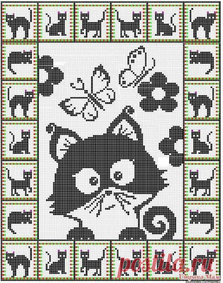 Схема для прикольного детского пледа