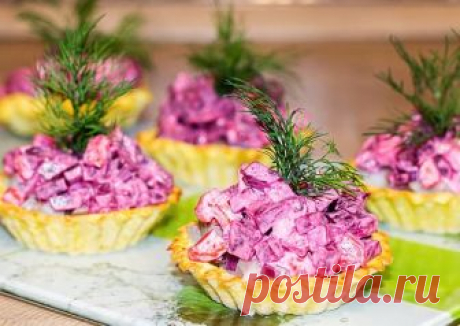 (4) Селедка под шубой в картофельных тарталетках Автор рецепта IrinaCooking - Cookpad