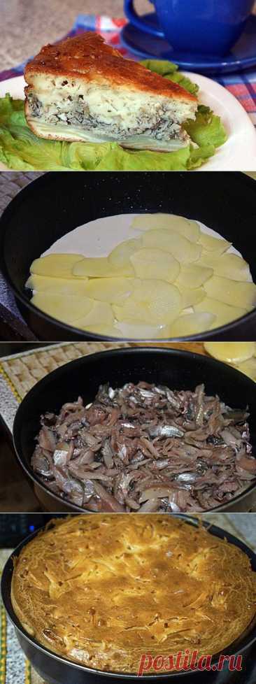 Рыбный заливной пирог