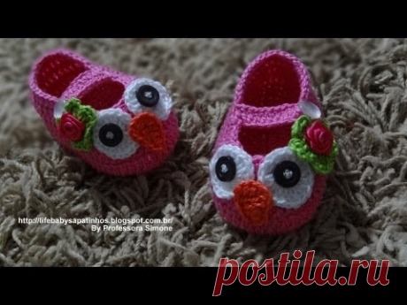 Пинетки "Совушки". Видео мастер-класс.