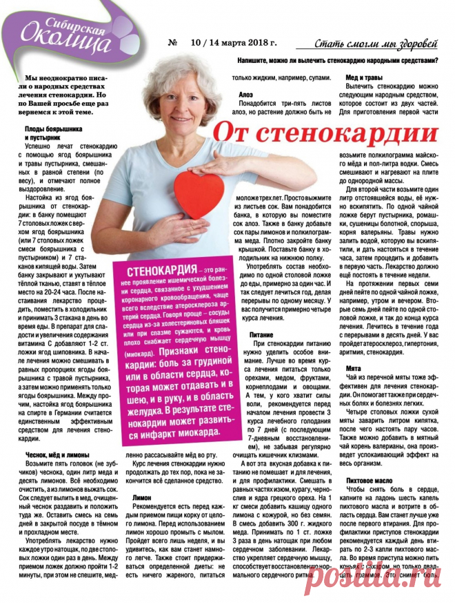 От стенокардии