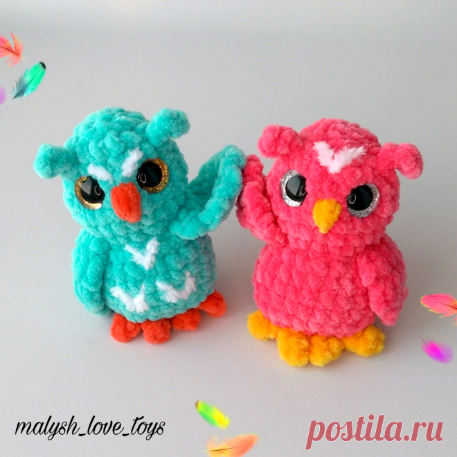 PDF Совёнок-брелок Ух-ты крючком. FREE crochet pattern; Аmigurumi toy patterns. Амигуруми схемы и описания на русском. Вязаные игрушки и поделки своими руками #amimore - плюшевая сова, брелок в виде маленького совёнка из плюшевой пряжи, совушка, птица, птичка.