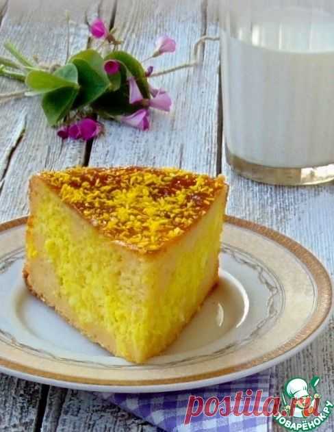 Творожно-кокосовый пирог - кулинарный рецепт