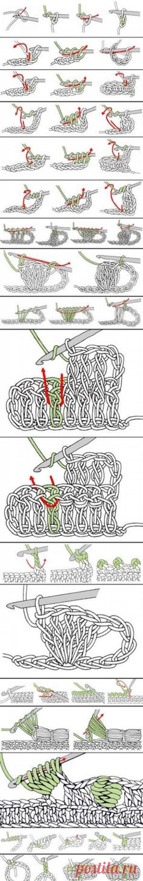 11 Awesome Crochet Stitches - Broomstick Lace, Crocodile…