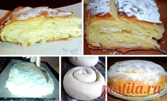 Очень вкусный египетский пирог 
Это египетская сладость, то ли пирог, то ли пирожное, но скажу одно - это безумно вкусно! 
дрожжи сухие быстродействующие — 1/2 ч. ложки 
мука пшеничная — 3 стакана 
масло сливочное — 200 г 
сахар — 1 стакан 
молоко — 3 стакана 
яйца — 2 шт 
соль — 1 щепотка 
картофельный крахмал — 3 ст. ложки 
сахарная пудра — по вкусу 
ванильный сахар — по вкусу 
Способ приготовления 
В 1 стакане теплого молока растворяем дрожжи, добавляем одно яйцо, соль, муку и замеши