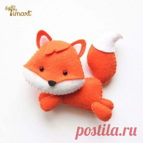 Лисички из фетра