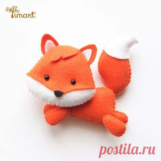 Лисички из фетра