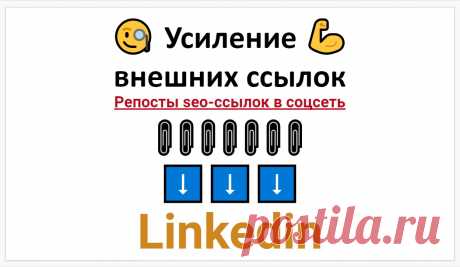 Усиление seo ссылок репостами в соцсеть Linkedin