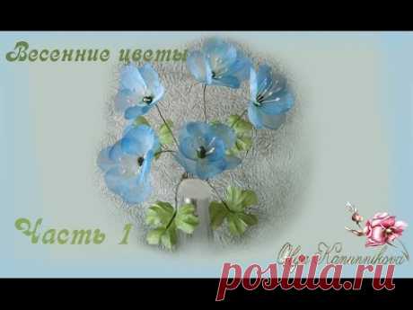 Весенние цветы. Часть 1