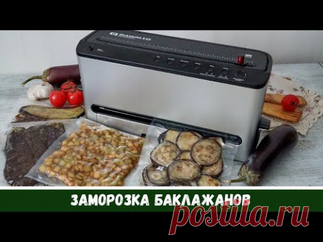Заморозка Баклажанов на Зиму: 4 способа с с вакуумным PRO упаковщиком #VDP02 от RAWMID