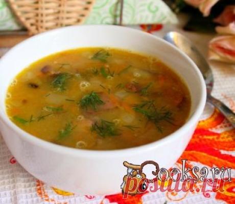 Чечевичный суп с охотничьими колбасками фото рецепт приготовления
