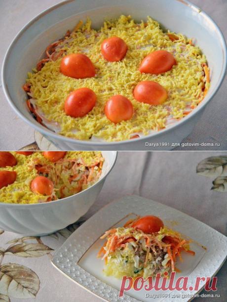 Слоеный салат "Осеннее настроение" | Четыре вкуса