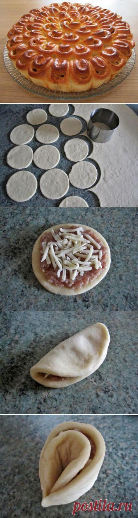 Мясной пирог «Хризантемка». - Простые рецепты Овкусе.ру