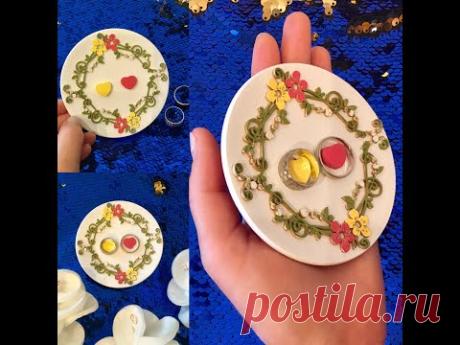 Тарелка для свадебных колец - YouTube