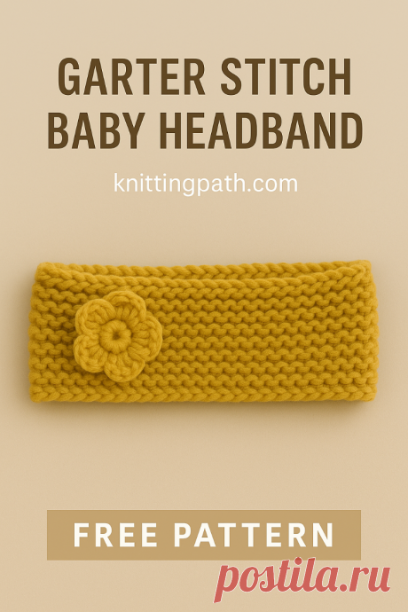 Garter Stitch Baby Headband