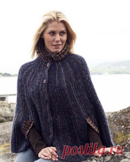 Накидка с высоким воротником Mila