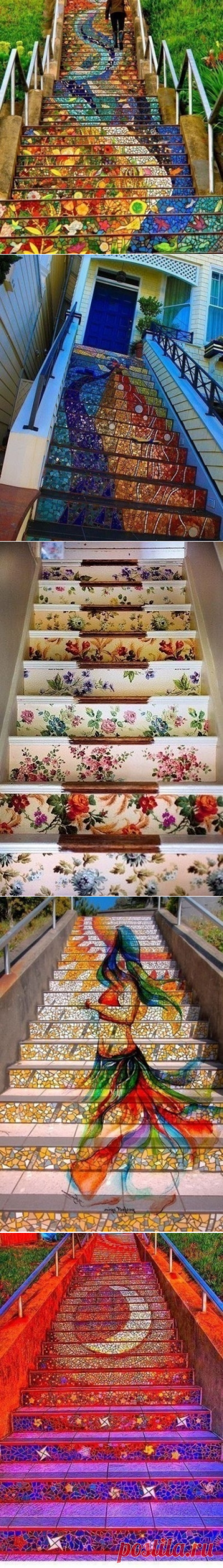 Потрясающие расписные лестницы - Дизайн интерьеров | Идеи вашего дома | Lodgers