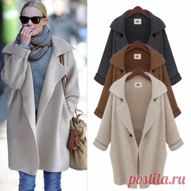 Плюс Siize Осень Зима Нагрудные Воротник One Button Boho Chic Драпированные Кардиган Куртки Багги Топ Коренастый Кокон Пальто И Пиджаки Тренч купить на AliExpress